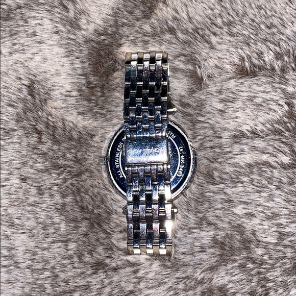 Michael Kors two tone BLUE MARBLE watch main image 4